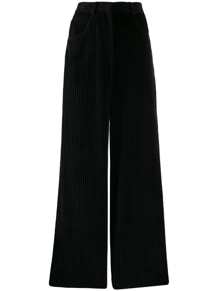 M Missoni Flared Corduroy Trousers - Black