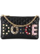 Dolce & Gabbana Appliqué Logo Quilted Wallet - Black