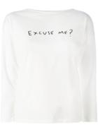 Chinti And Parker - Slogan Printed Top - Women - Organic Cotton - M, White, Organic Cotton