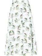 Andrea Marques Bird Print Patte Skirt - Unavailable