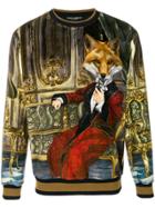 Dolce & Gabbana Suited Fox Printed Sweatshirt - Green