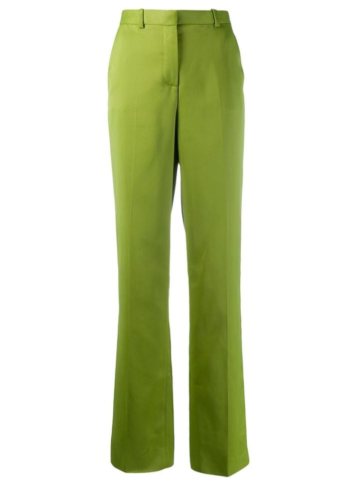 Versace High-waisted Flared Trousers - Green