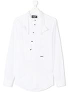 Dsquared2 Kids Bow Tie Detail Formal Shirt - White