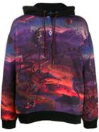 Marcelo Burlon County Of Milan Fantasy Hoodie - Purple