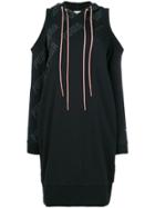 Puma Cold Shoulder Oversized Hoodie - Black