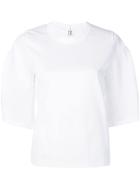 Comme Des Garçons Noir Kei Ninomiya Buckle Sleeve T-shirt - White