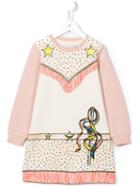 Stella Mccartney Kids 'savannah' Sweatshirt Dress, Girl's, Size: 6 Yrs, Nude/neutrals