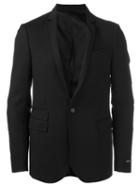 Les Hommes Quilted Elbow Blazer