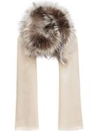 Fendi Frayed Scarf - Nude & Neutrals
