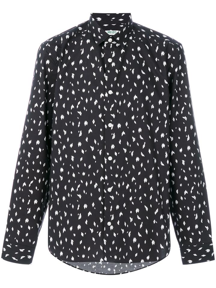 Kenzo Diamond Print Shirt - Black