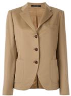 Tagliatore Patch Pocket Blazer, Women's, Size: 50, Brown, Cupro/wool