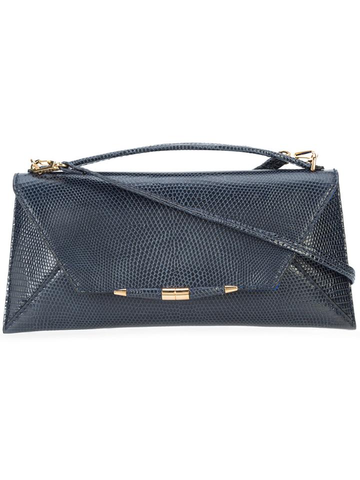 Tyler Ellis Aimee Handle Large Clutch - Blue