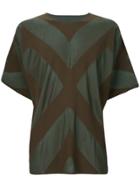 Homme Plissé Issey Miyake Geometric Pattern T-shirt - Green