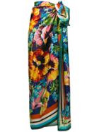 Marlies Dekkers Jardin Des Fleurs Beach Scarf - Blue