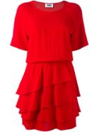 Sonia By Sonia Rykiel Duck Frill Dress, Women's, Size: 38, Red, Triacetate/polyester