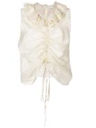 Giuseppe Di Morabito Ruffled Sheer Dress - Nude & Neutrals