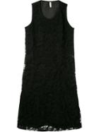 Comme Des Garçons Vintage Lace Flared Midi Dress - Black