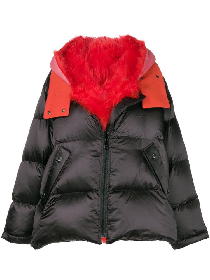 Yves Salomon Army Oversized Shearling Jacket - Black
