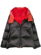 Yves Salomon Army Oversized Shearling Jacket - Black