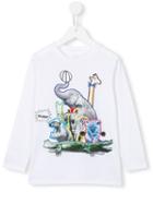 Stella Mccartney Kids 'barley' T-shirt, Girl's, Size: 10 Yrs, White