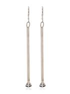 Jelena Behrend Black Crystal Silver Earrings - Metallic