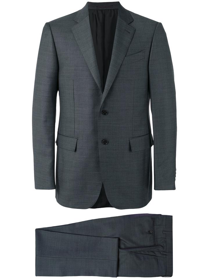 Ermenegildo Zegna Formal Suit, Men's, Size: 56, Grey, Wool/cupro