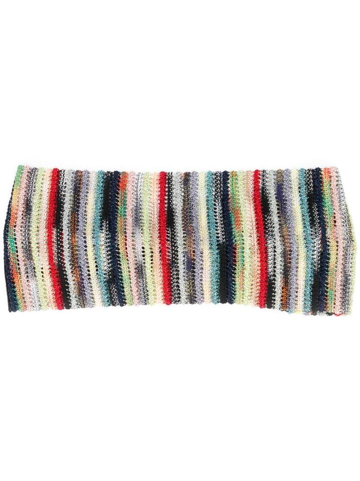 Missoni Knitted Headband - Red