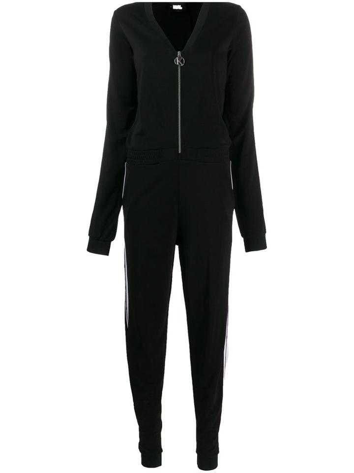 Karl Lagerfeld Logo Tape Jumpsuit - Black