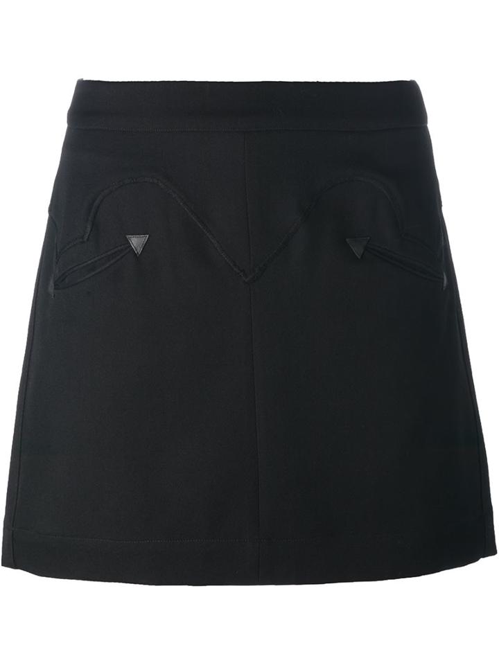 Just Cavalli Rear Slit Short Skirt