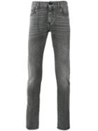 Saint Laurent Skinny Fit Jeans, Men's, Size: 33, Grey, Cotton
