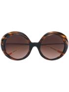 Christian Roth Eyewear Oversized Sunglasses - Brown