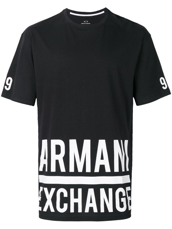 Armani Exchange Logo Detail T-shirt - Black