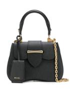 Prada Sidonie Saffiano Leather Bag - Black