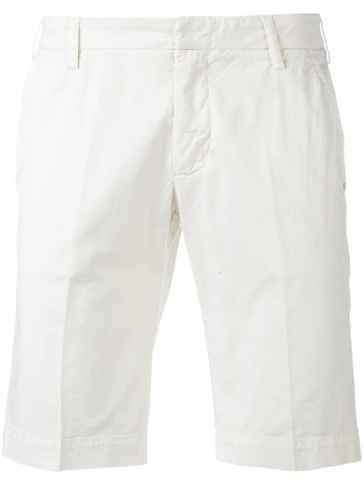 Entre Amis - Tailored Shorts - Men - Cotton/spandex/elastane - 35, Nude/neutrals, Cotton/spandex/elastane