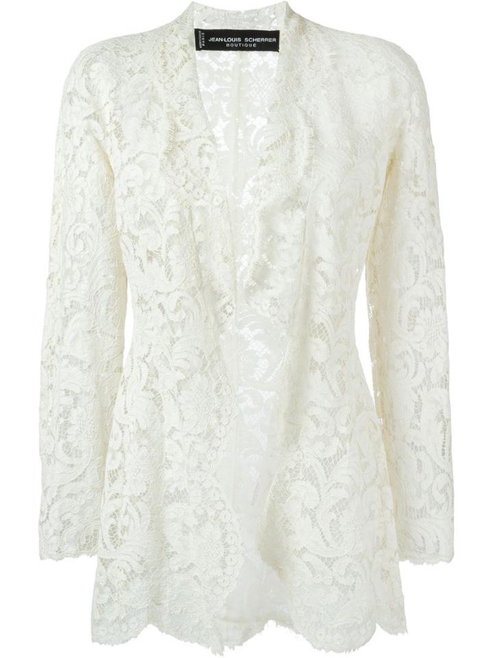 Jean Louis Scherrer Vintage Floral Lace Cardigan