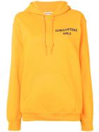 Semicouture Name Print Hoodie - Yellow & Orange
