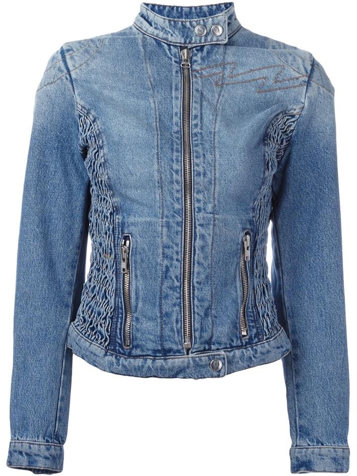 Walter Van Beirendonck Vintage Denim Biker Jacket