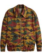 Burberry Ramie-cotton Reversible Harrington Jacket - Green