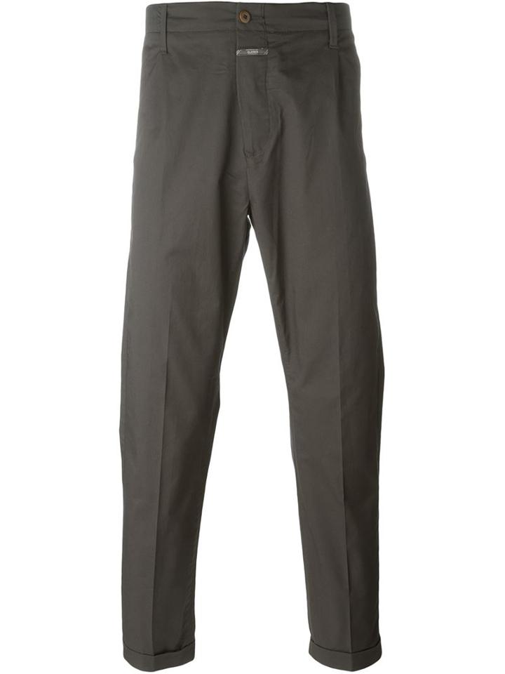 Closed Turn-up Hem Trousers