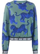 Just Cavalli Tiger Pattern Sweatshirt - Green