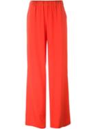 P.a.r.o.s.h. 'sechiny' Palazzo Pants, Women's, Size: Large, Red, Silk/spandex/elastane