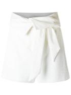 Giuliana Romanno Texturized Shorts, Women's, Size: 36, White, Cotton