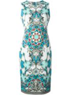 Versace Collection Baroque Print Fitted Dress