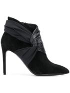 Balmain High Heel Booties - Black
