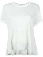 Dondup Pleated Back T-shirt, Size: Small, Grey, Polyamide/polyester/viscose/metallic Fibre