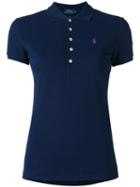 Polo Ralph Lauren Classic Polo Shirt, Women's, Size: Large, Blue, Cotton/spandex/elastane