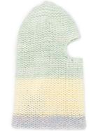 Calvin Klein 205w39nyc Colour Block Knit Balaclava - Green