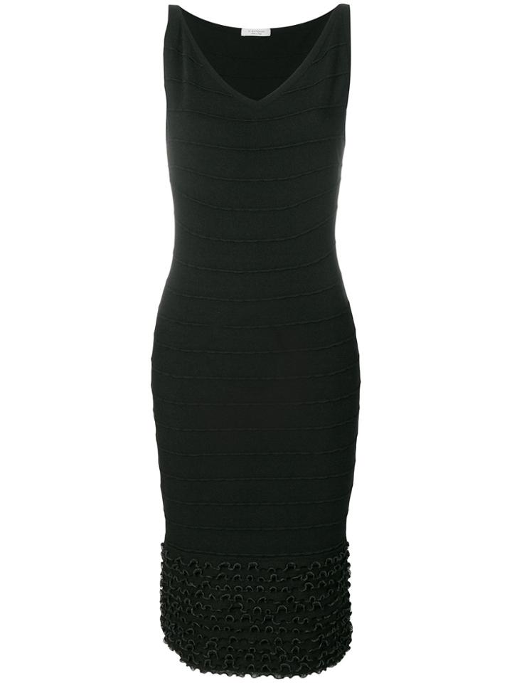 D.exterior V-neck Fitted Dress - Unavailable
