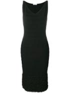 D.exterior V-neck Fitted Dress - Unavailable