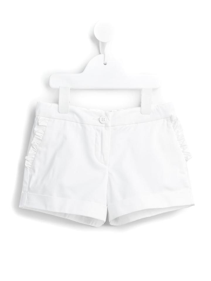 Moncler Kids Ruffled Shorts, Girl's, Size: 10 Yrs, White